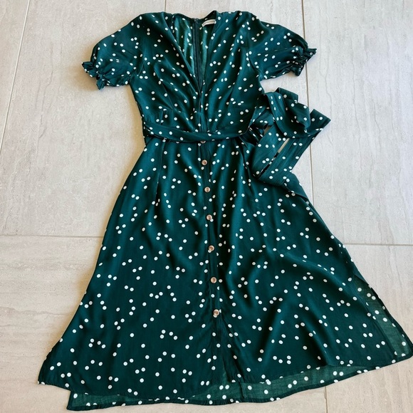 Faithful The Brand Farah Linnea Dot Maxi Dress Size 4 - Picture 4 of 11